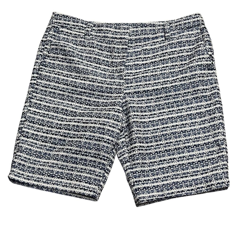 Liz Claiborne Women's Size 10 Tweed Shorts Casual Career Navy / White